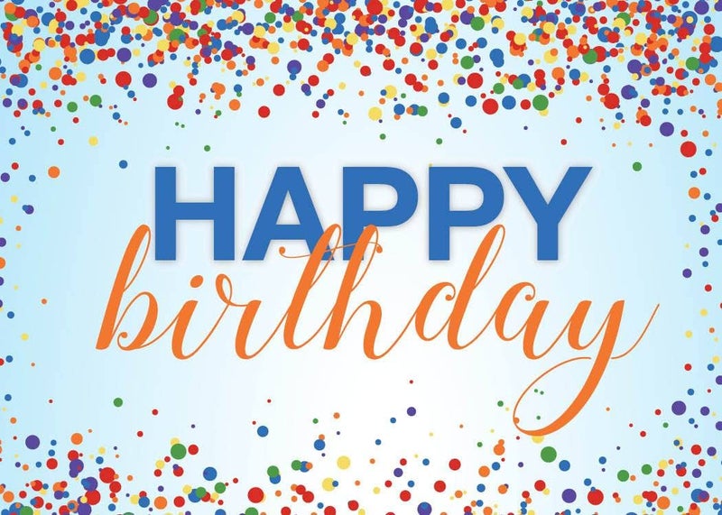 CEO Cards - Birthday Greeting Cards (Colorful Confetti), 5x7 Inches, 25 Cards & 26 White Envelopes (B1701) - Image 2